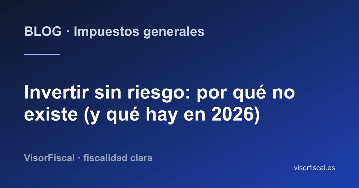 Comparativa de opciones de inversión de bajo riesgo en España en 2026